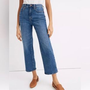 Madewell Curvy Slim Wide Leg Jean Size 28